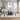 5 Piece Round Dining Table Set, Dining Table And 4 Upholstered Chairs For Dining Room, Kitchen Room, Living Room - White / Gray