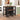 Rustic 3 Piece Stationary Kitchen Island Set With 2 Seatings, With 2 Open Shelves