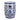 Ceramic Garden Stool, Small Side Tabel - White / Blue