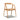 Simeon - Scandinavian Sculpted Dining Chair - Warm Natural Brown