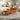 Lift Top Coffee Table With 360 Degree Marble Patterned Rotating Tray