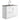 Shaker - Modern Wide Laundry Cabinet With Faucet And Stainless Steel Sink - White