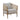 Arm Chair With Open Weave Jute Twine Rope Design - Natural