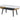 Landon - Coffee Table With Glass Marble Texture Top And Bent Wood Design