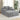Modern Full Compressed Chaise Lounge Sofa Bed With Removable Pillows, Upholstered - Gray