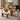 Mid-Century Modern Table Set For 6 Persons With 4 Chairs And Bench, Padded Seats And Backrest