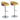 Shiraz - Mid-Century Modern Adjustable Barstool With Swivel (Set of 2) - Walnut / Green