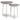 Shelton - 2 Piece Metal Nesting Table - Nickel