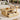 Coffee Table With 1 Storage Shelf, 2 Tabletops And 1 Rattan Drawer