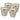 Scented Soy Wax Candle Glass (Set of 4) - Silver