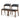 Enzo - Dining Chair (Set of 2) - Black / Brown