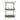 Industrial Round Butler Tray Table - Chestnut