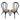 Rattan Dining Chair (Set of 2) - Black Multi