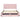 Queen Size Storage Bed Linen Upholstered Platform Bed & Two Drawers - Pink