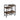 Vorrik - Serving Cart - Black / Walnut