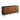 Mid-Century Modern Faux Bookmatch Door Buffet - Acorn / Solid Black