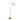 Salon Reader Contemporary Floor Lamp - Gold / White